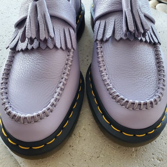 Dr Martens ! Adrian Tessel Leather loafer Virginia in purple ( - Picture 6 of 11